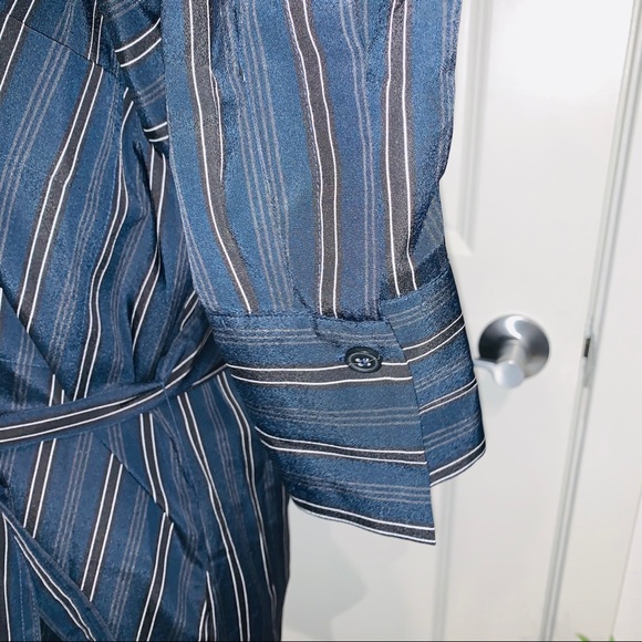 NWT Vince | Pinstriped Midi Dress - Picture 11 of 14